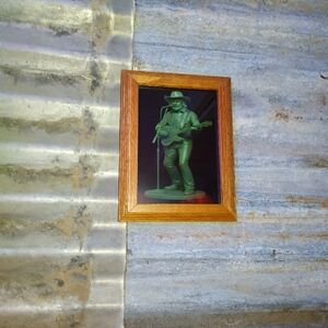 Waylon Jennings Outlaw Country Plastic Army Man Framed Art Print By Neon Nicho